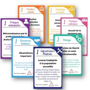 Jeu de cartes "Risques de maltraitance et violences en ESSMS"