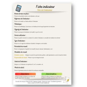 Fiche indicateurs