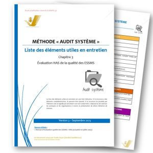Liste éléments preuves Audit système ESSMS