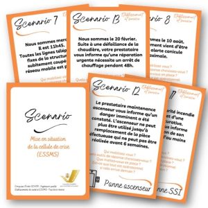 Cartes de jeu exercice de crise pour la cellule de crise - ESSMS