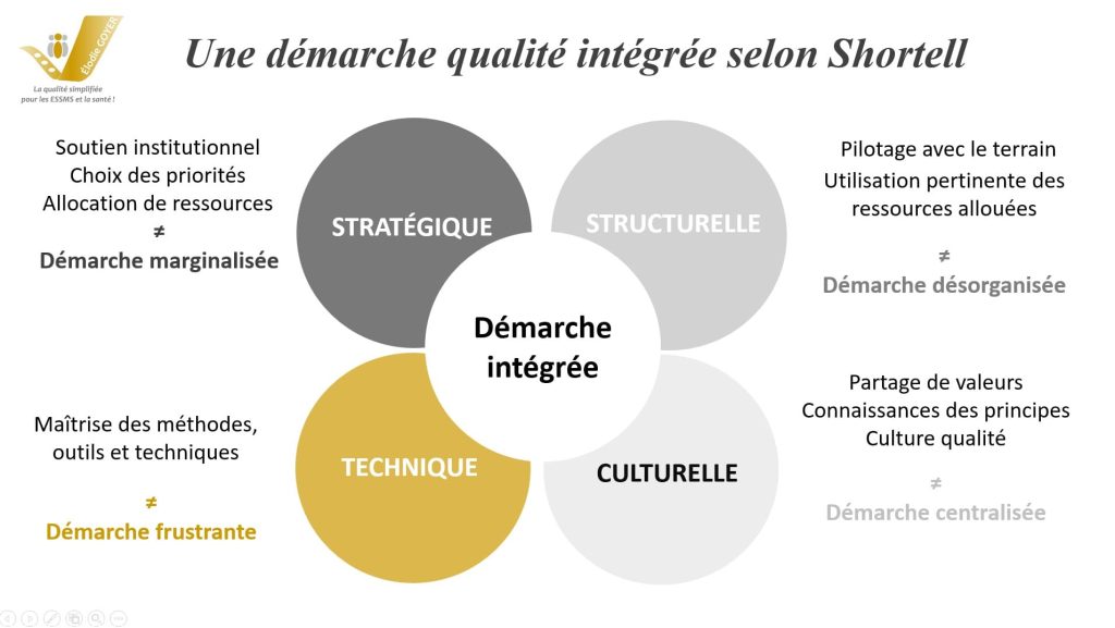 Piloter sa démarche qualité en ESSMS : schéma de Shortell