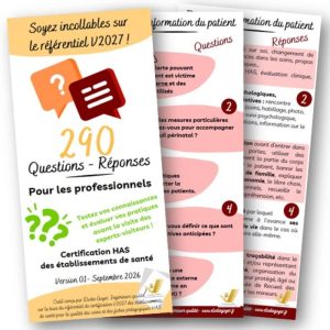 Présentation jeu questions réponses certification HAS V2027 290 questions réponses